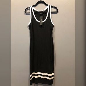 DKNY black and white summer tank dress